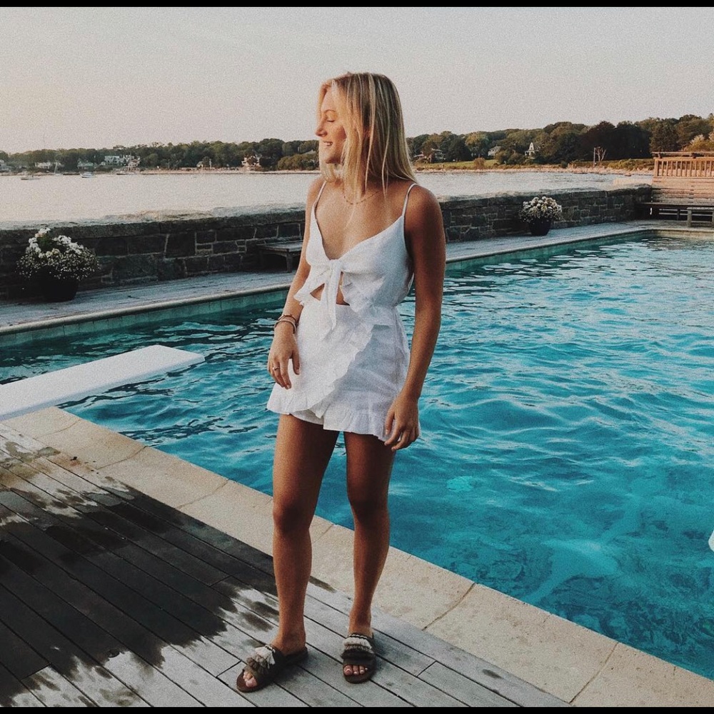 White LF romper